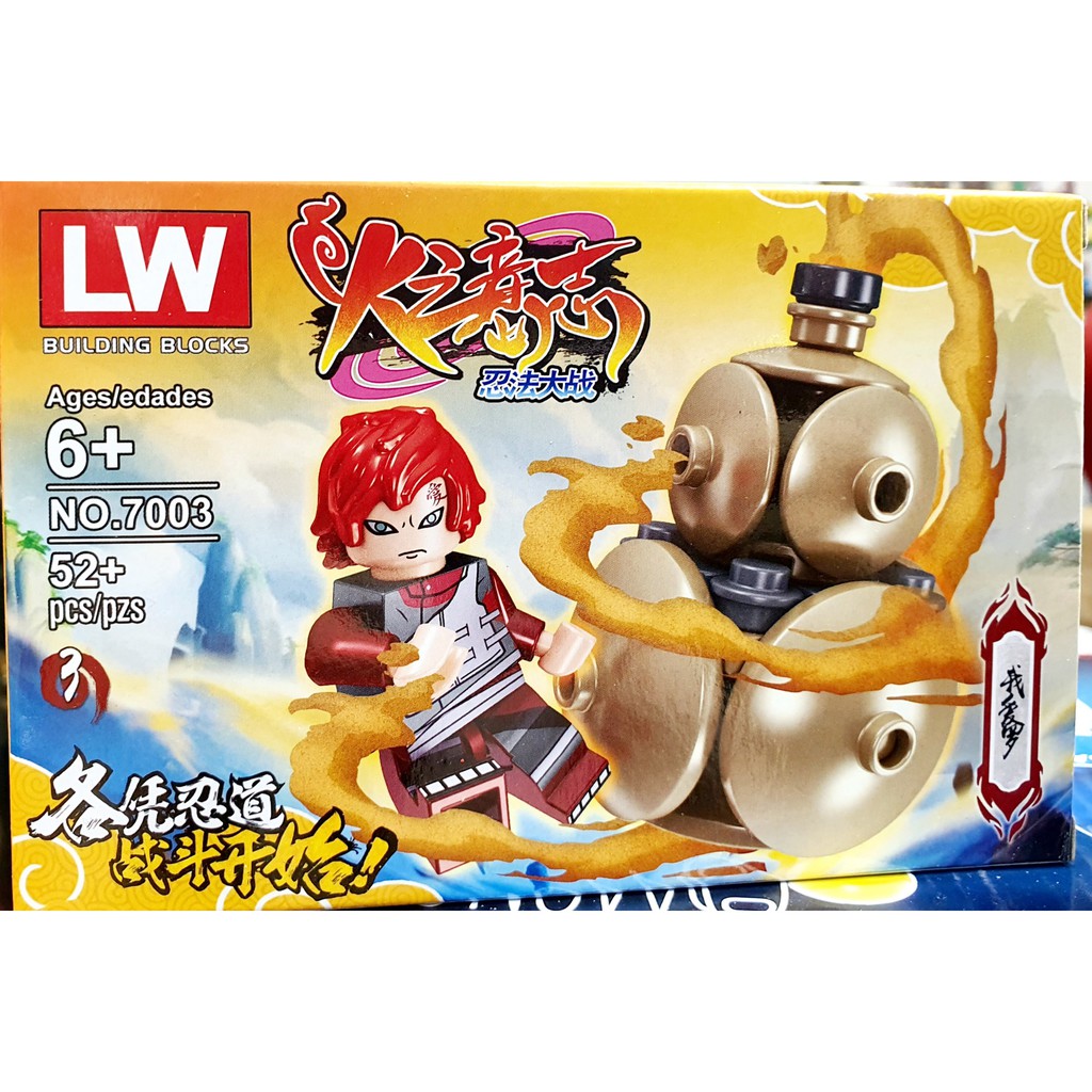 Lego Gaara minicos bộ sưu tập nhân vật mini figure Naruto