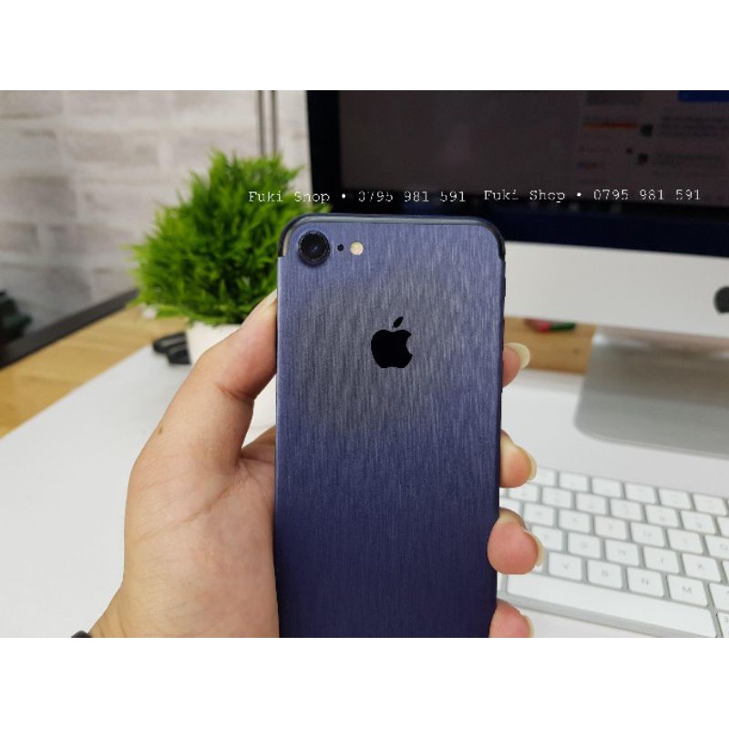 [IPHONE]Tấm Dán Skin Brushed Deep Blue Full Viền 5 6 7 8 6plus 7plus 8plus X XS XR XSMAX 11 PRO MAX 12 PRO MAX