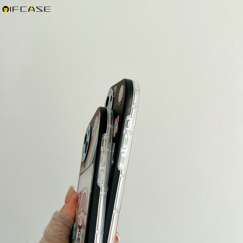 Ốp Điện Thoại Mềm Trong Suốt In Hình Phi Hành Gia / Nơ / Cầu Vồng Đơn Giản Sáng Tạo Cho iPhone 13 12 11 Pro Max XS Max XR X