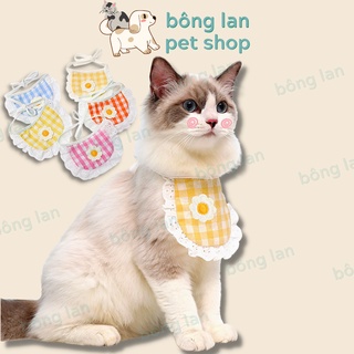 Yếm cổ mèo xinh xắn hình bông hoa - Bông Lan Pet Shop