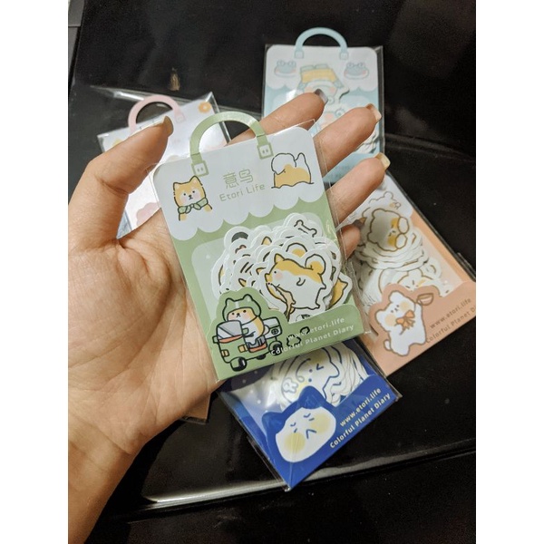 Set 40 sticker nhãn dán animal động vật dễ thương