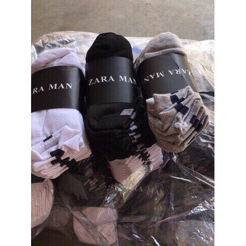 LỐ 10 ĐÔI TẤT CỔ NGẮN NAM ZARA MAN