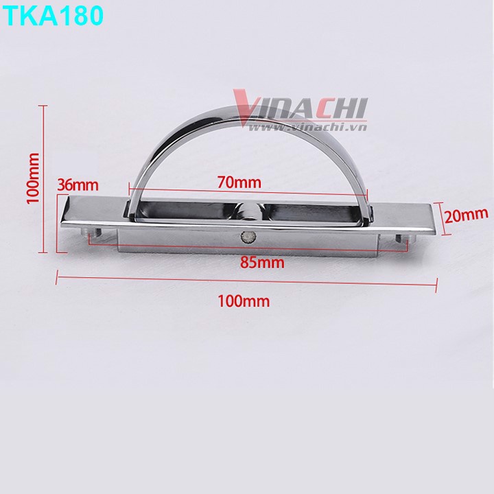 Tay kéo tủ âm lật xoay 180º-tay cầm có thể lật xoay 180 độ