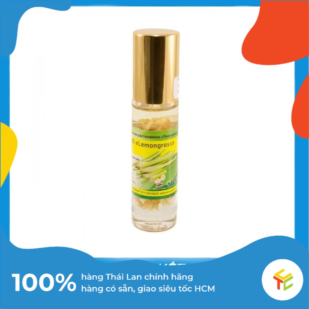 Dầu Lăn Sả Banna Oil Balm With Herb Lemongrass 10ml Thái Lan chính hãng