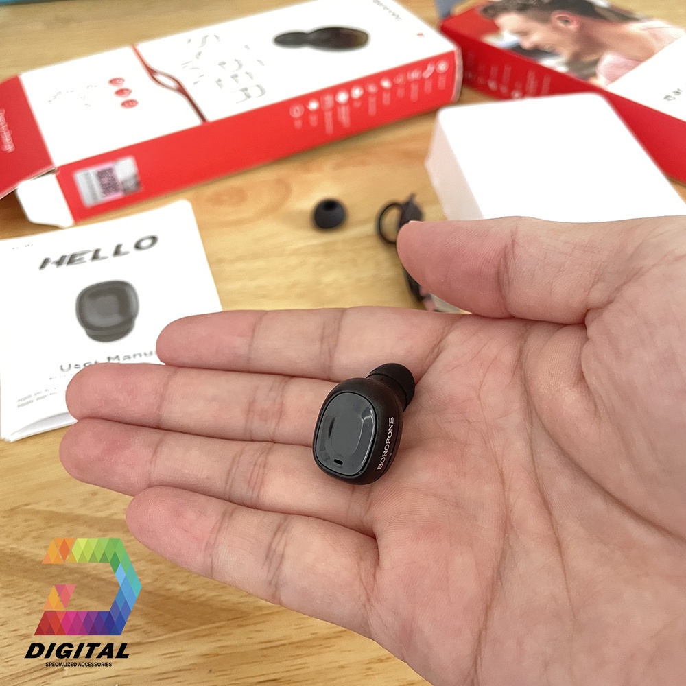 Tai Nghe Bluetooth Mini Borofone BC28 Chính Hãng Kết Nối Cùng Lúc 2 Máy