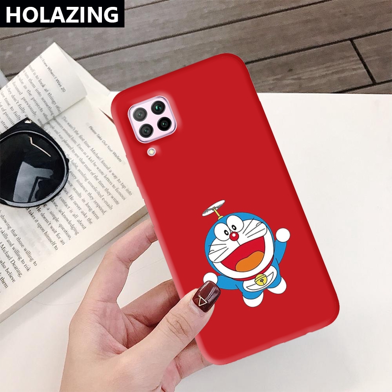 Ốp điện thoại in hình Doraemon cho Huawei Nova 7i 5T 4 4E 3i