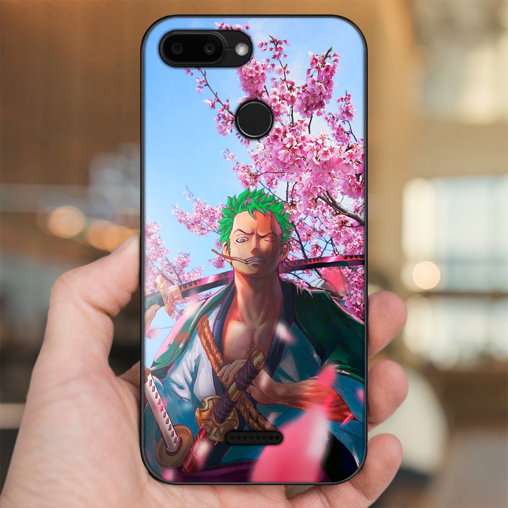 Ốp lưng Xiaomi Redmi 6 viền đen in hình Zoro One Piece