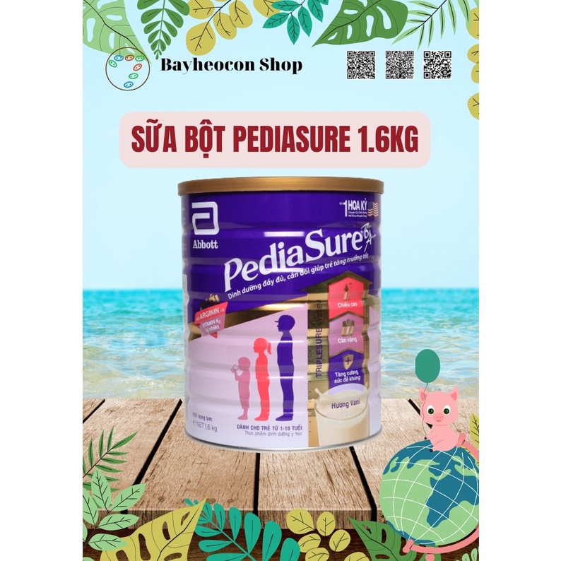 Sữa Bột Pedia Sure B/A hương Vanila 1,6 kg