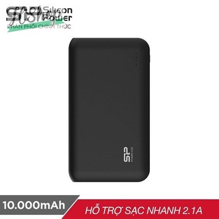 Pin sạc dự phòng Silicon Power S100 10.000mAh Đen / trắng - Hãng phân phối chính thức