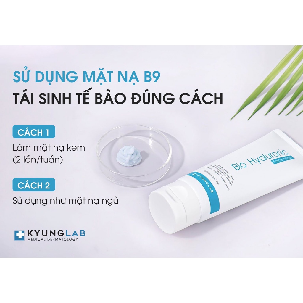 Mặt nạ B9 Kyung lab Bio Hyaluronic Face Mask phục hồi tái tạo da 100ml - Kyunglab