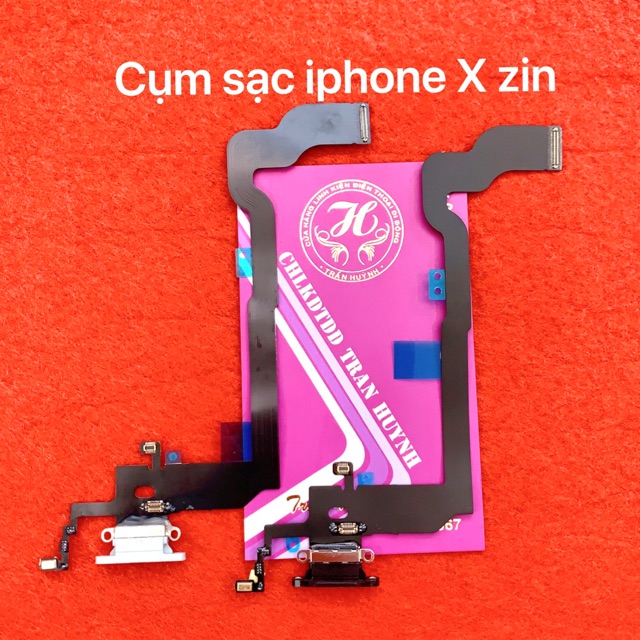 Cụm đuôi sạc iphone X zin-mới 100%