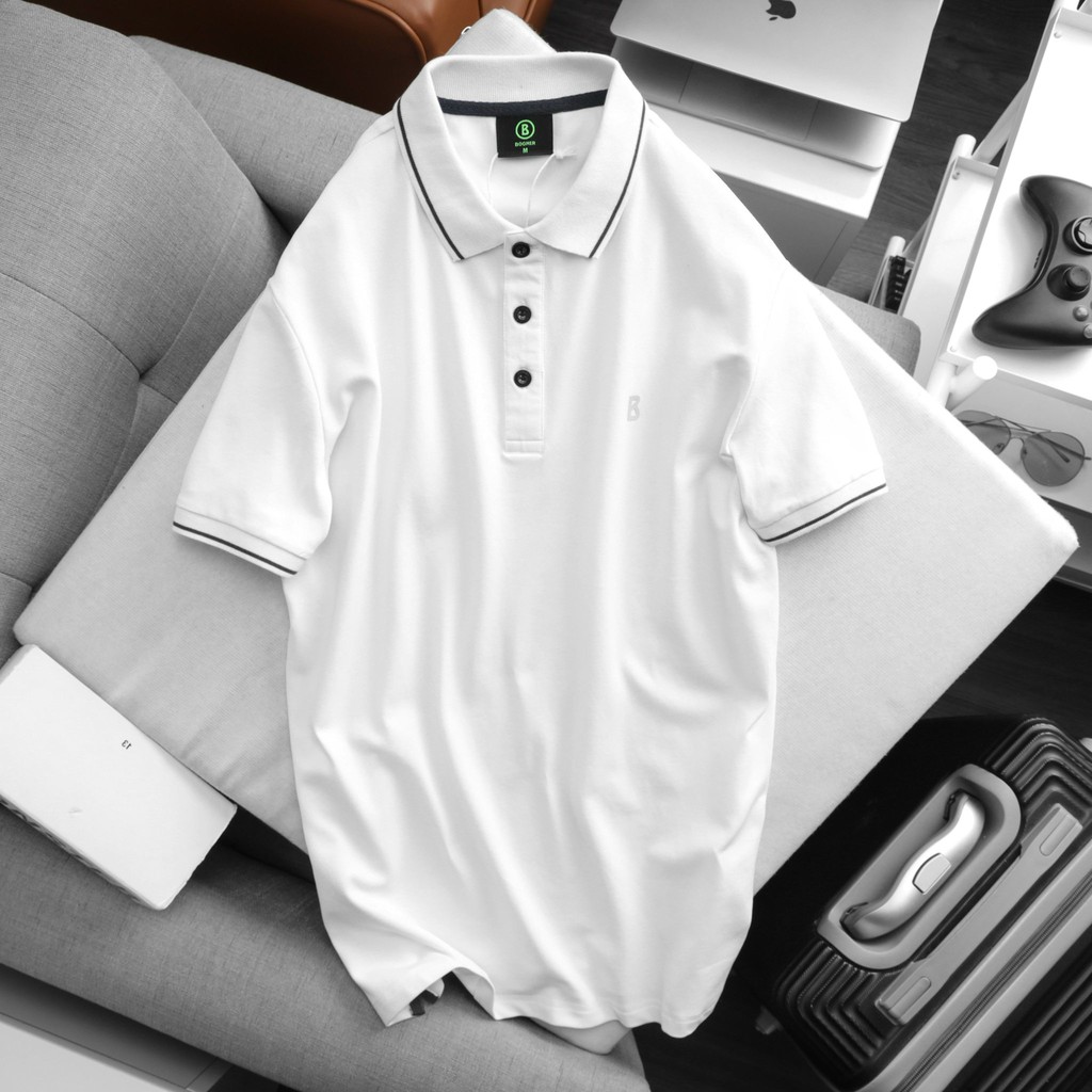 Áo polo nam cao cấp trung niên đẹp cổ bẻ dệt 2 màu sợi mẫu mới vải cá sấu cotton mịn thoáng mát JESBRAND BOGJ1 | BigBuy360 - bigbuy360.vn