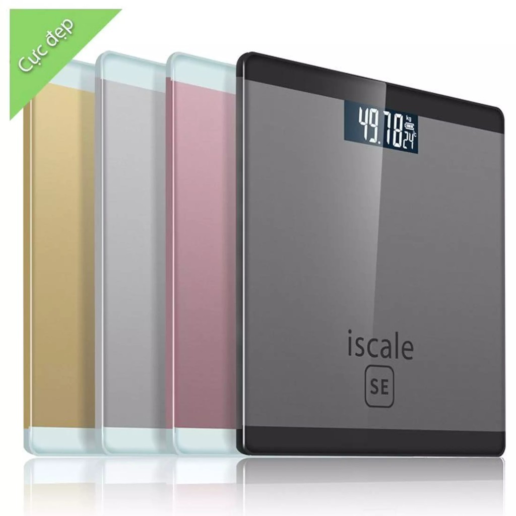 Cân điện tử ISCALE 2626cm máy cảm biến áp lực độ nhạy cao quản lý cân nặng sức khỏe của bạn nhỏ gọn màn hình LED hiển th