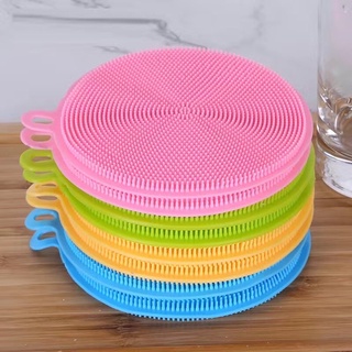Miếng rửa bát silicon, có Quai Treo tiện dụng( Có thể đồ uống, ăn lót nóng)