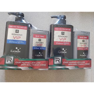 [Tặng kèm chai 150g] Dầu gội hoặc Sữa tắm cao cấp Romano Vip 650g