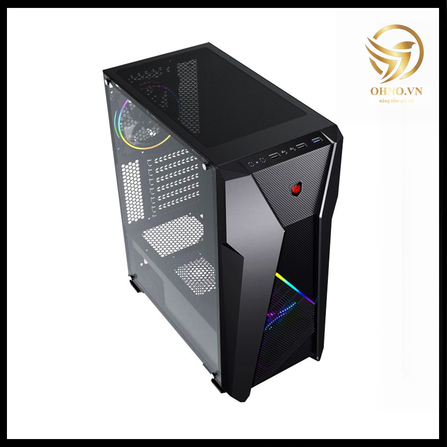 Case Máy Tính PC Gaming VSP B17 Thùng Vỏ Máy Tính Case Gaming Mặt Kính Cường Lực Trong Suốt