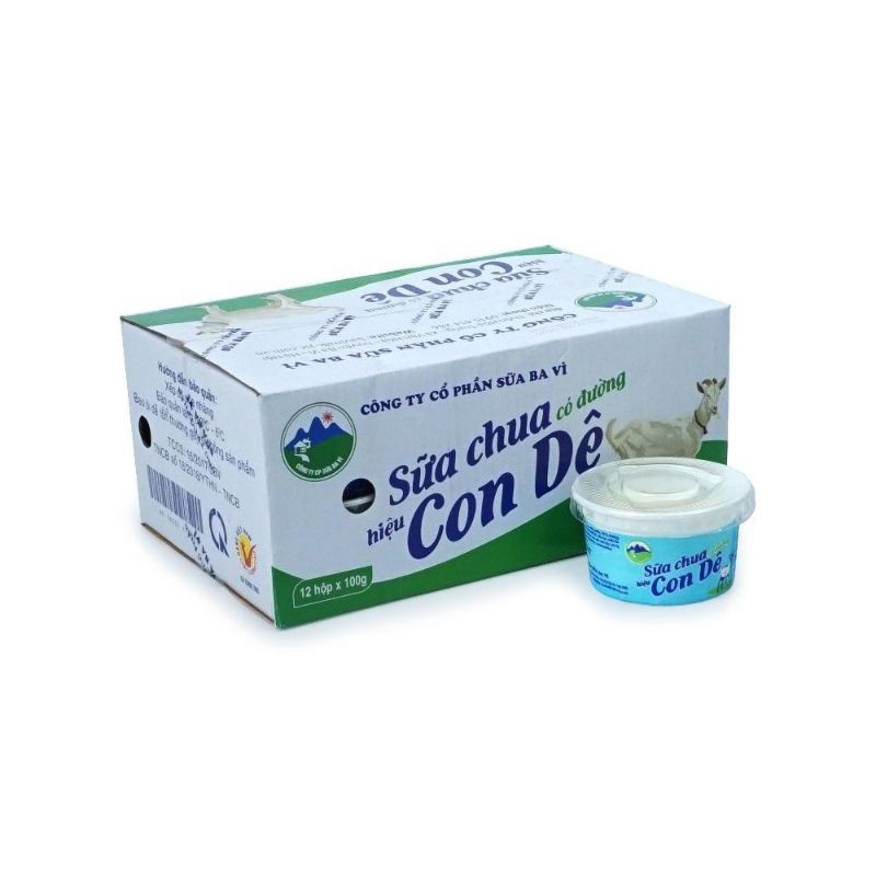 Sữa Chua Dê Ba Vì[ ComBo 3 vỉ 12 hộp] Nhận ship Nội Thành qua Now, grap