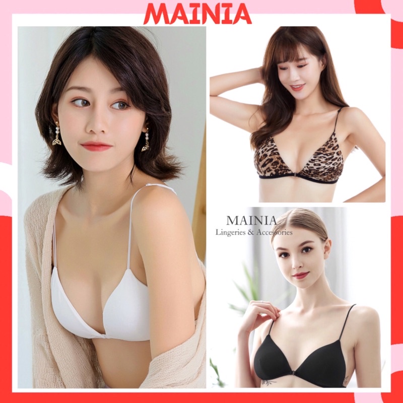Áo Lót Bra Dây Mảnh Cài Trước Áo Ngực Cotton Mặc Thoải Mái Nhẹ Tênh Loại 1 Cao Cấp Rẻ Đẹp Mainia Shop