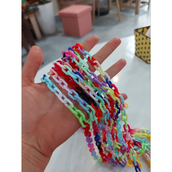 Dây đeo khẩu trang móc xích nhựa thời trang