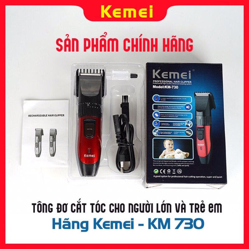 Tông đơ cắt tóc KEMEI gia đình chuyên nghiệp nguời lớn trẻ em , tăng dơ bấm viền cho bé chính hãng