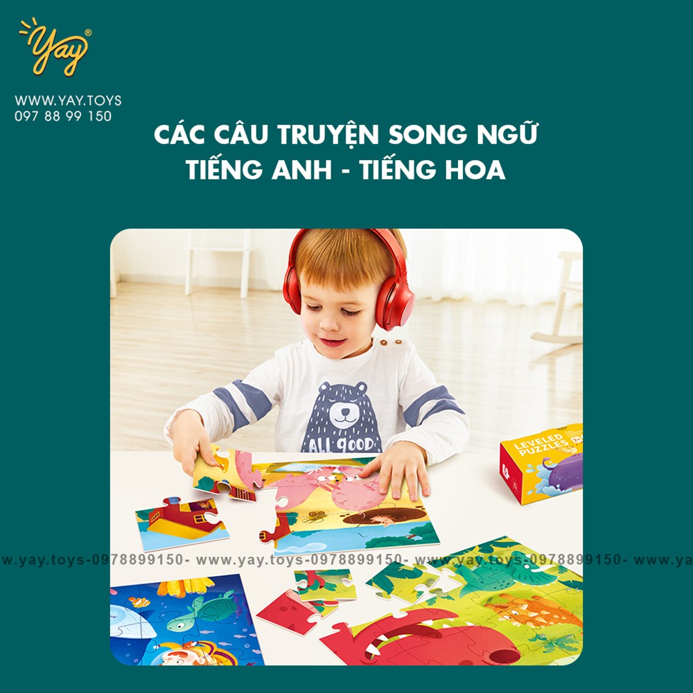 [CÓ T.VIỆT] Bộ Xếp Hình TOI Thăng Cấp Từ Dễ Đến Khó Cho Bé 1-7 TUỔI - TOI LEVELED PUZZLE