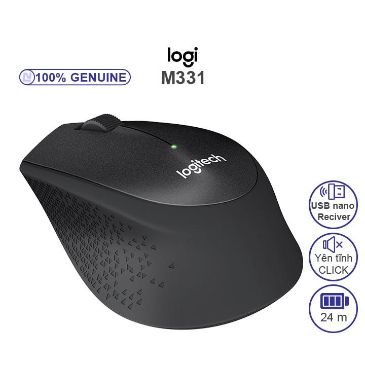 Logitẹch M331 Wireless Mouse SILENT PLUS