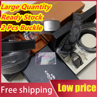COACH belts Bộ dây thắt lưng hai đầu nút 120 cm thời trang dành cho nam