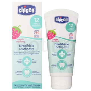 Kem đánh răng Chicco hương dâu 12m+