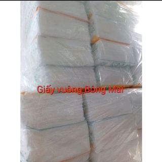 [ Combo 20 Bịch ] Giấy Vuông Bông Mai Loại 1 Dùng Cho Quán Ăn