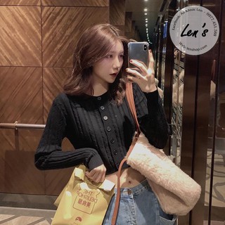ÁO KHOÁC LEN MỎNG DÁNG CROPTOP