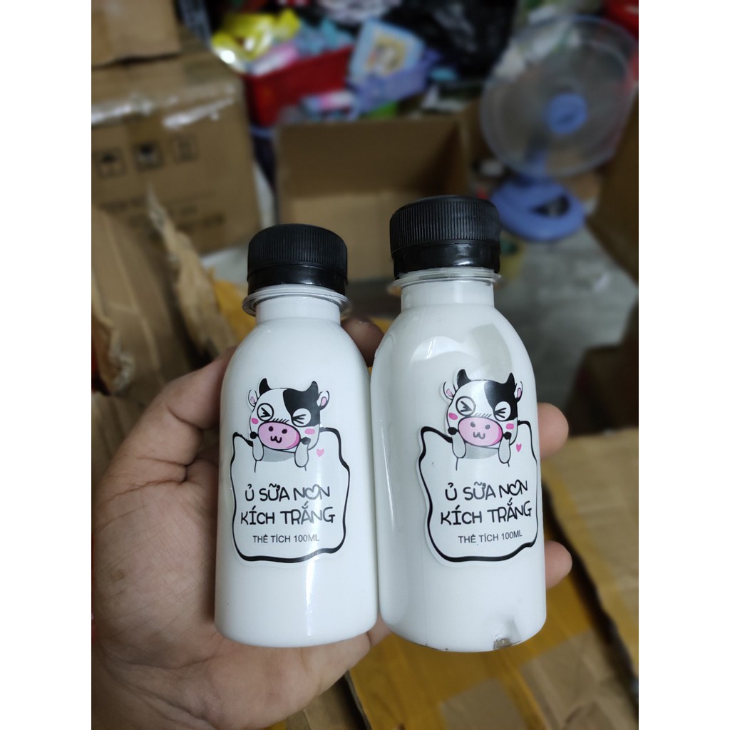 Ủ sữa non kích trắng chai nhỏ loại đặc