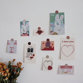 Thẻ trang trí hình trái tim xinh xắn