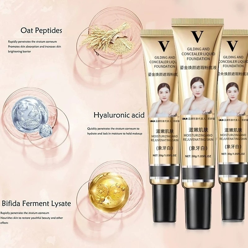 1 Kem Nền Che Khuyết Điểm Toàn Diện Kiềm Dầu Lâu Trôi Chống Thấm Nước Dưỡng Ẩm