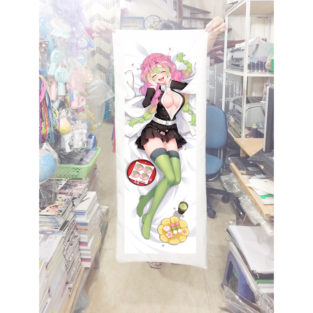 Gối ôm anime Mitsuri Kanroji kimetsu no yaiba 1mx 40cm (Tặng 1 poster hoặc 1 huy hiệu)