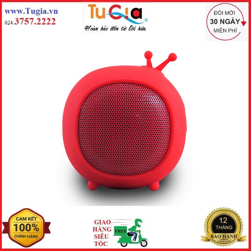 Loa bluetooth Soundmax MB-6 hình TV màu đỏ - Hàng chính hãng
