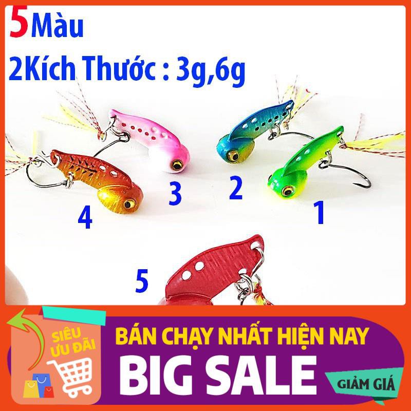 XẢ LÔ Mồi Câu Lure Siêu nhẹ Chuyên câu cá Suối thích hợp với cần câu UL Cá Sắt 3g 6g MG-11