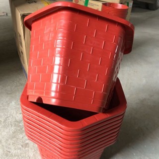 [ Giá Sập Sàn ] 5 chậu nhựa lục giác vân gạch đẹp rộng 30cmx20cm
