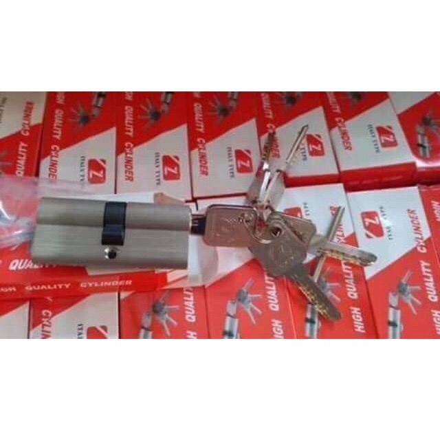 Set 10 ruột ( TIM ) khoá tay gạt 32mmX70mm dùng chung 1 CHÌA