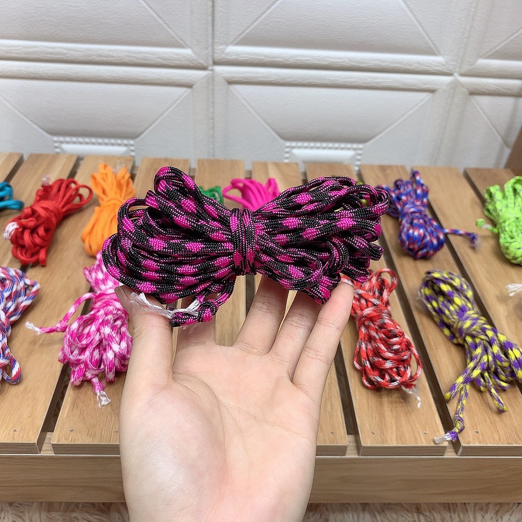 Dây dù sinh tồn 5m (paracord) 7 lõi 4mm 1M38