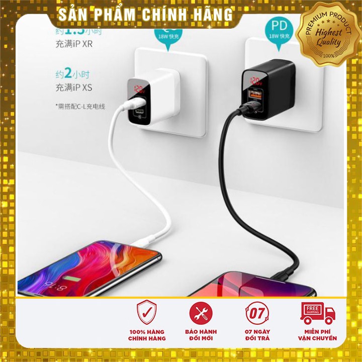 [ Giá siêu rẻ,chính hãng ] Cốc sạc nhanh Baseus CCJMHC Mirror Lake 18W Hỗ trợ QC 3.0 và Sạc nhanh P/D - Bảo Hành 12 Th