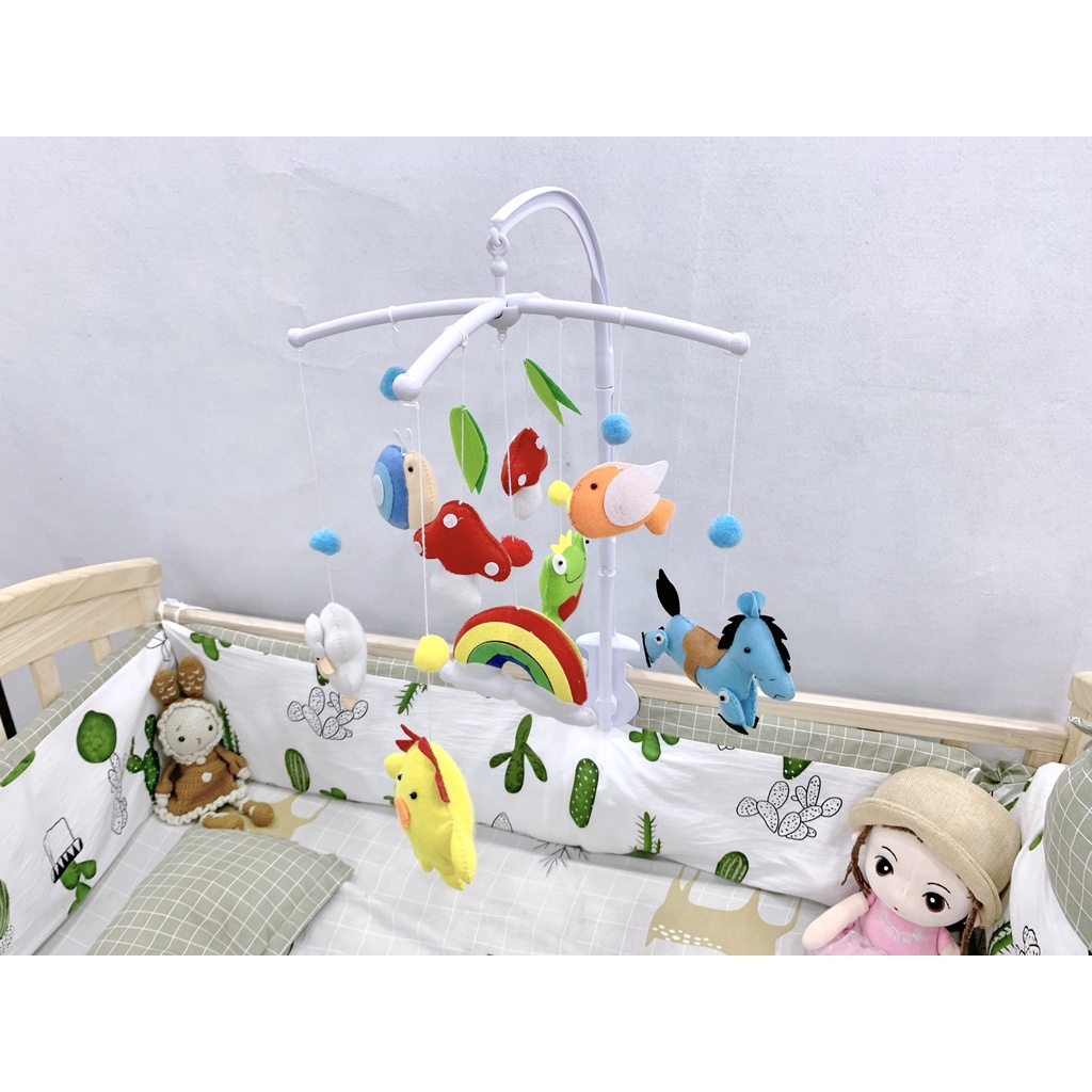 (May thủ công) Mẫu treo nôi hình thú vui nhộn