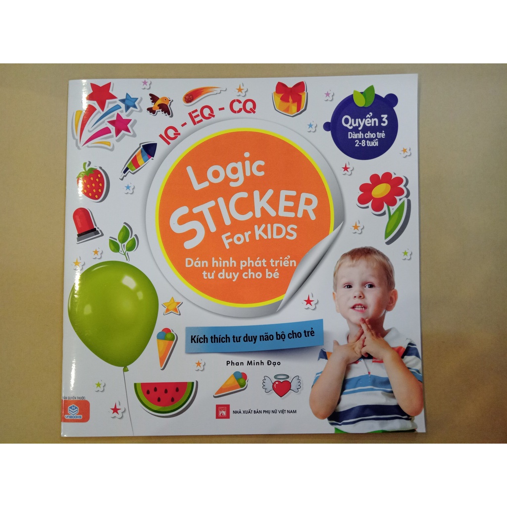 Sách - Logic Sticker for kids - Dán hình phát triển tư duy cho bé - Quyển 3