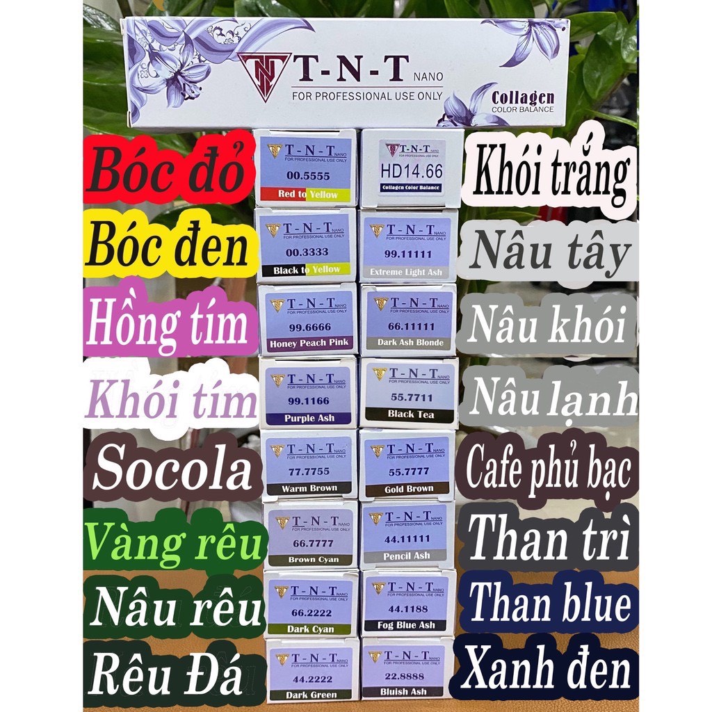 NHUỘM TÓC✅ [FreeShip] MÀU NHUỘM TNT PLUS CHẤT LƯỢNG