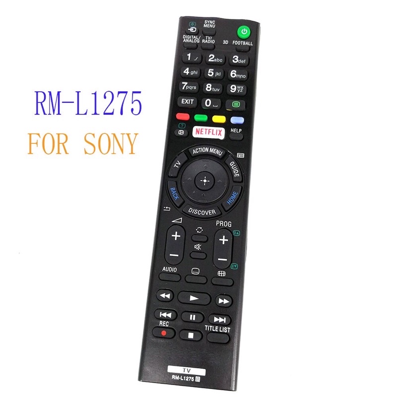 Remote Điều Khiển Từ Xa Cho TV Sony Netflix RM-L1275 + Tặng kèm 1 cặp pin