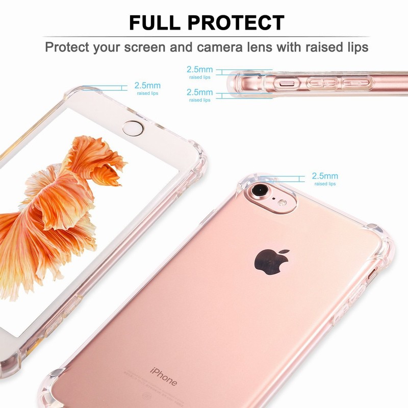 Ốp lưng điện thoại bằng TPU Silicone mềm trong suốt dành cho iPhone 6 6S 7 8 Plus X XS Max XR