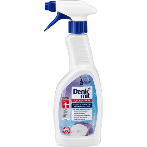 Denkmit - Chai xịt hỗ trợ giặt vết bẩn cứng đầu trên quần áo Fleckenspray, 500ml - Hàng nhập khẩu Đức