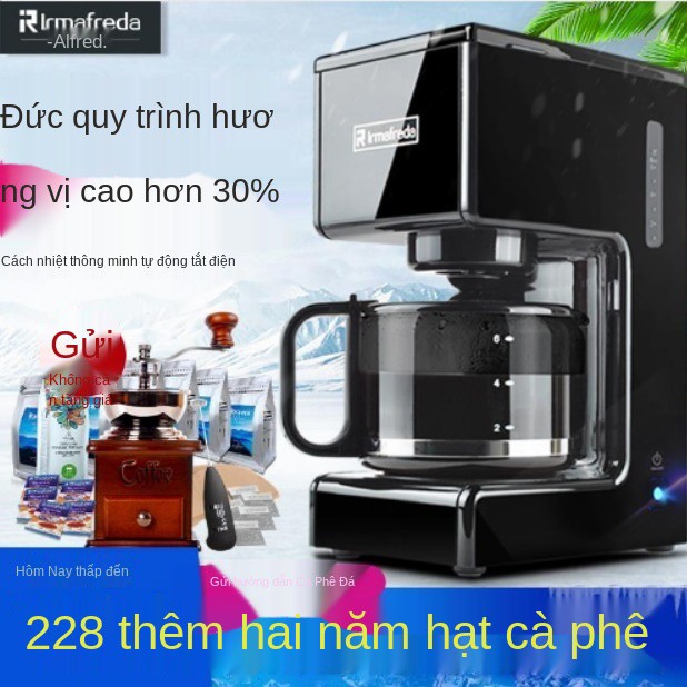 ﹍✇Máy pha cà phê Mỹ tại nhà tự động loại nhỏ giọt là một hiện thân của đá xay