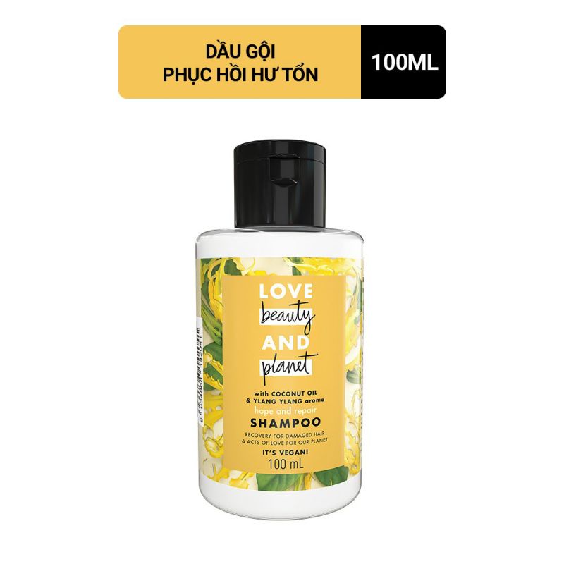 Dầu gội Love Beauty and planet 100ml phục hồi hư tổn