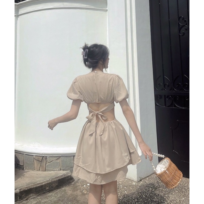 Đầm Emma khoét eo tay bồng | BigBuy360 - bigbuy360.vn
