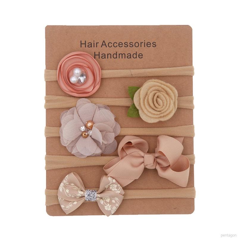 Set 5 Băng Đô Nơ Xinh Xắn Dành Cho Bé Gái